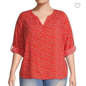 Not Your Daughter's Jeans Henley Popover Top